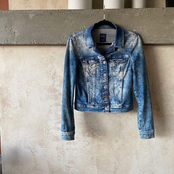 Mavi Distressed Demin Jacket Z SZ SMALL - Picture 1 of 7